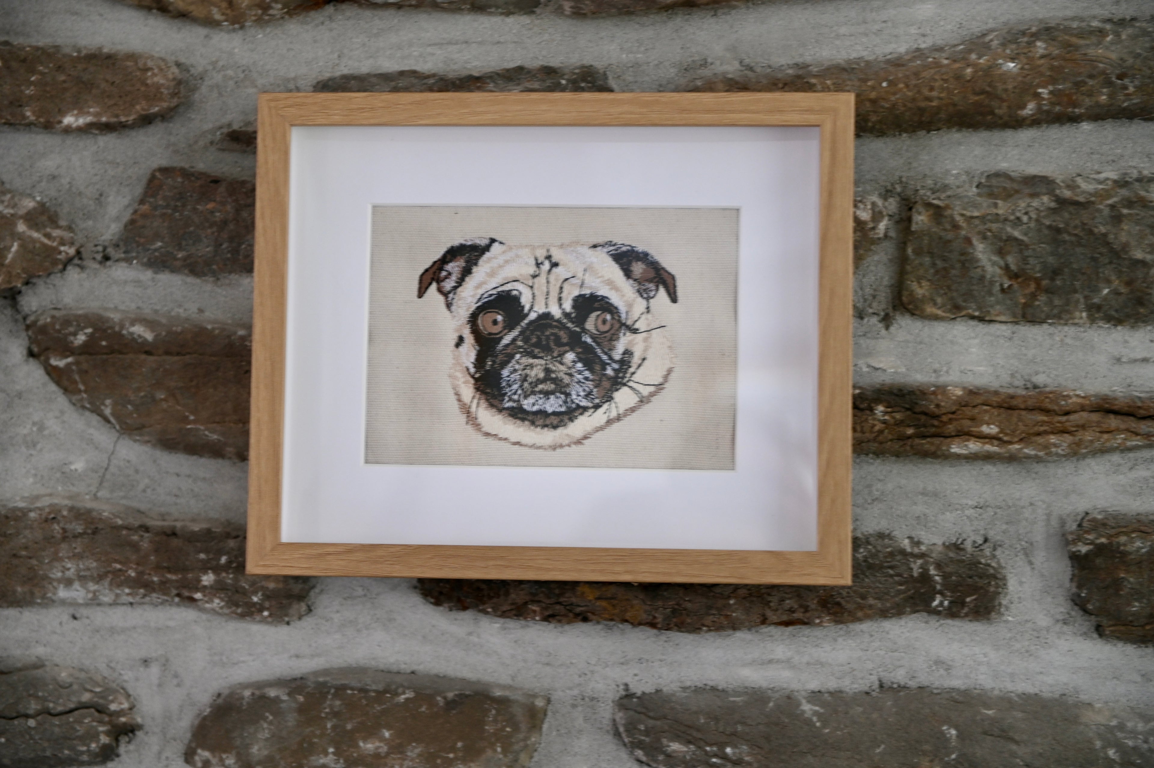 Pet Portrait in Thread